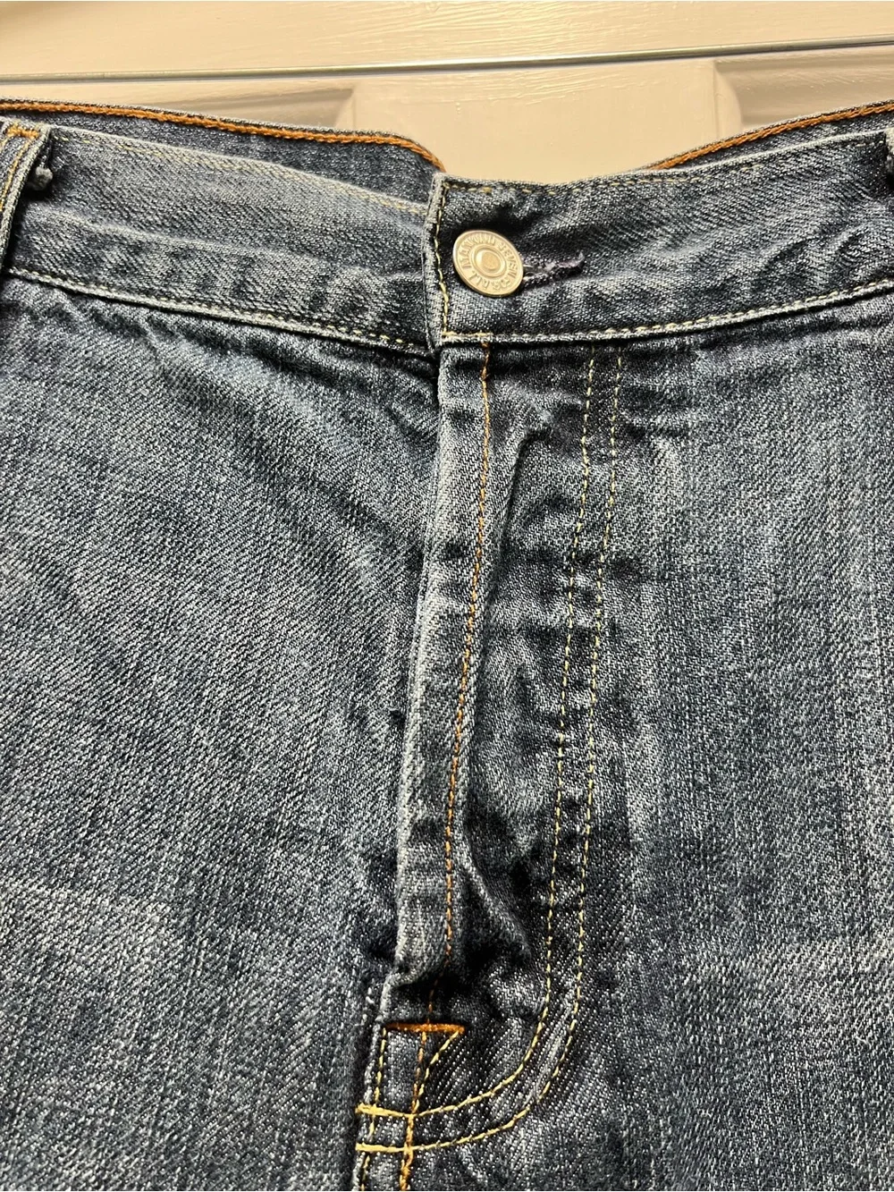 7 For All Mankind Men's Bootcut Jeans in Medium Blue